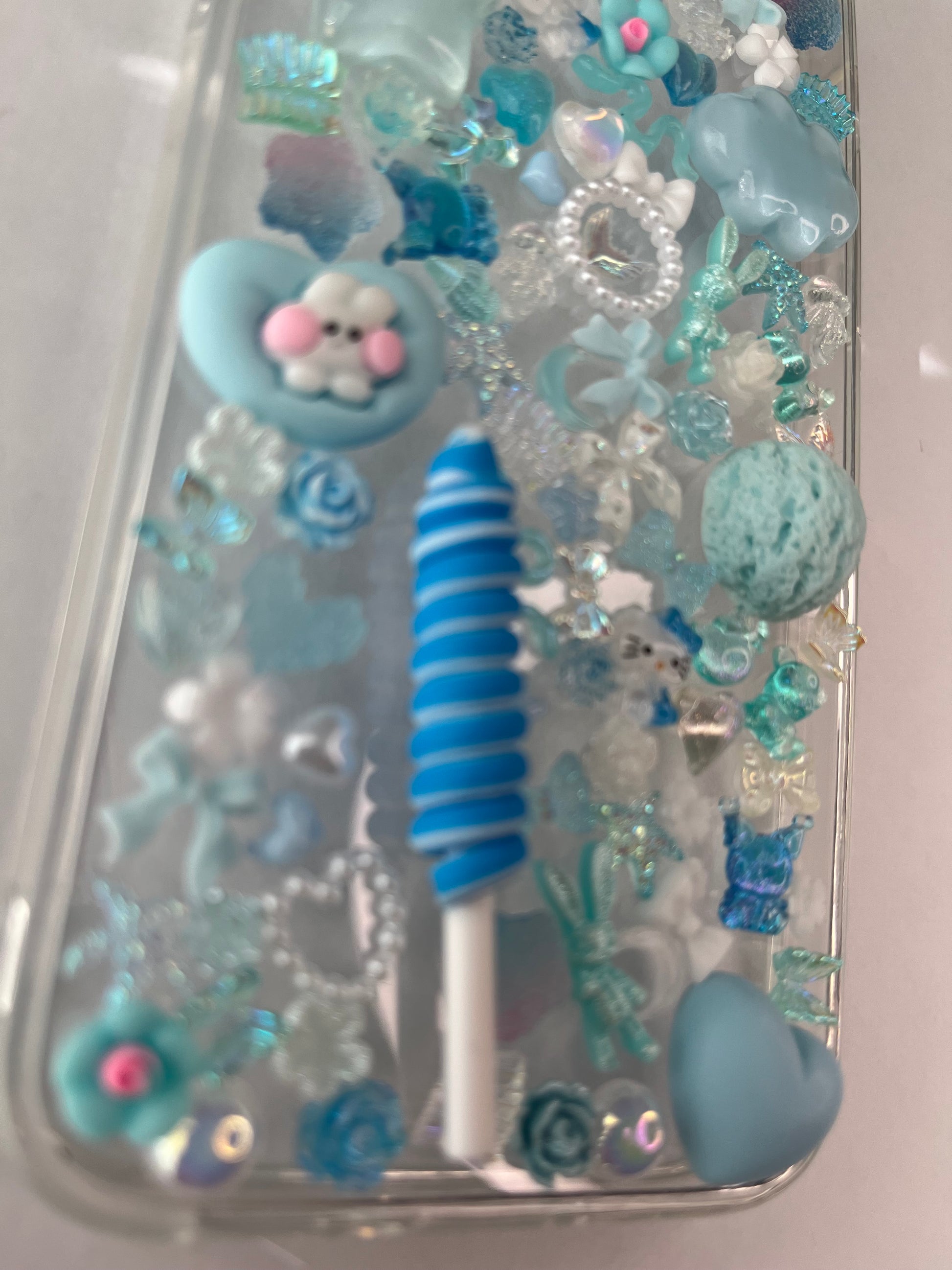 Custom Light Blue iPhone Case - Personalized Name Option - Fits iPhone 11 to 15 Pro Max The Rising Sun 723