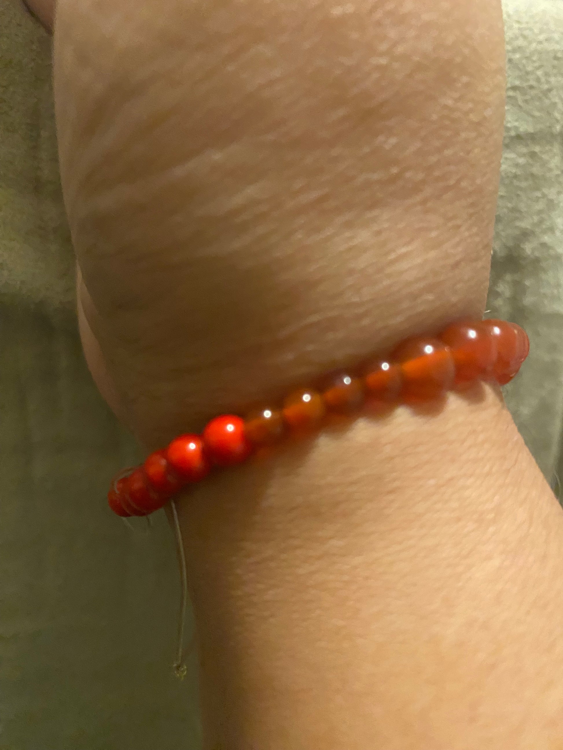 Carnelian and Coral Bracelet Classic Crafts By Asia