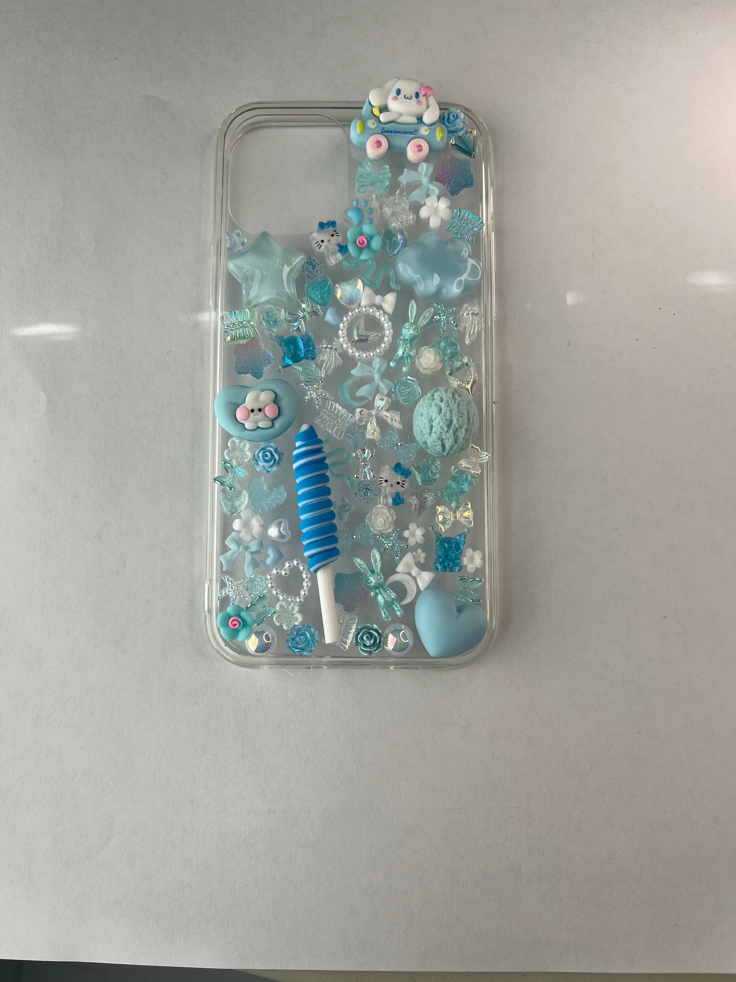 Custom Light Blue iPhone Case - Personalized Name Option - Fits iPhone 11 to 15 Pro Max The Rising Sun 723