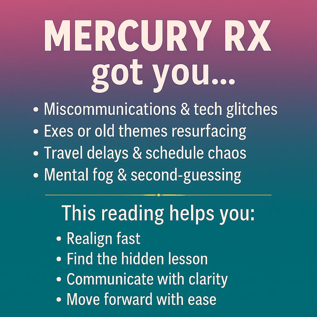 Mercury Retrograde Video reading The Rising Sun 723